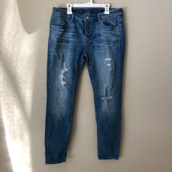 Vigoss Denim - Vigoss Distressed Light Wash Skinny Jeans